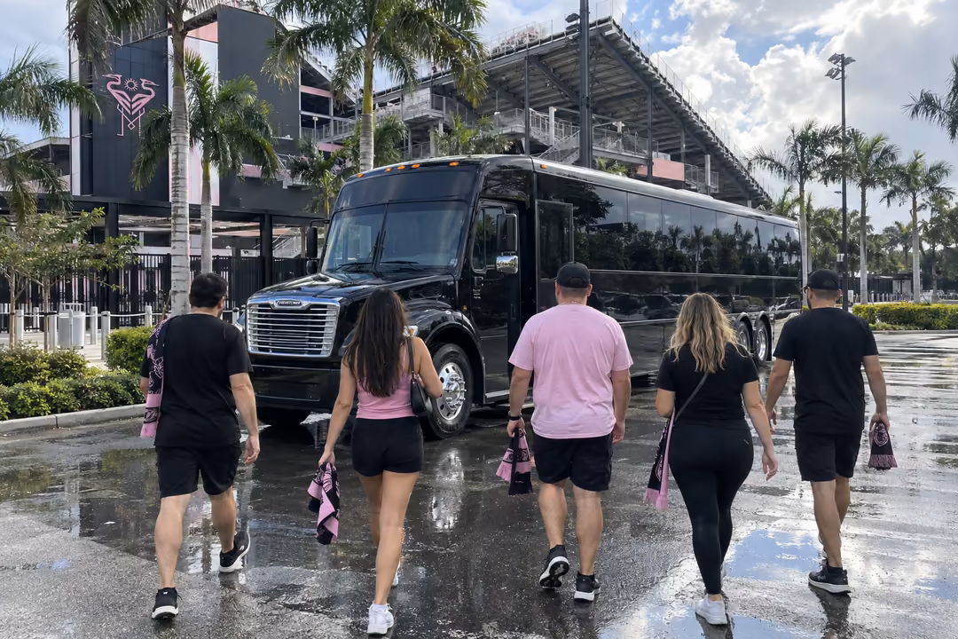 Game day and concert party bus rentals in Fort Lauderdale