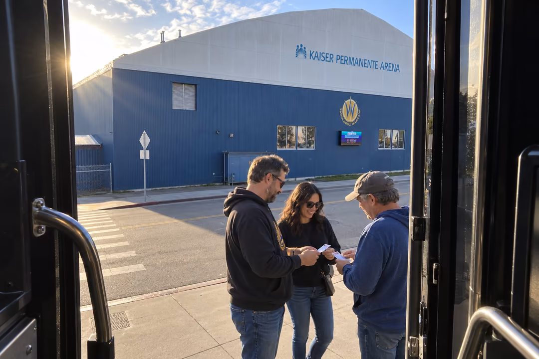 Game day party buses for Santa Cruz sports fans