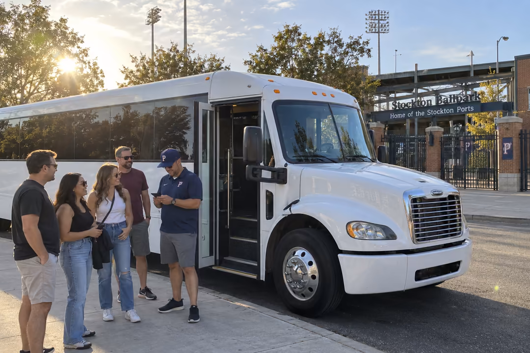 Game day party buses to Stockton Kings and Ports games