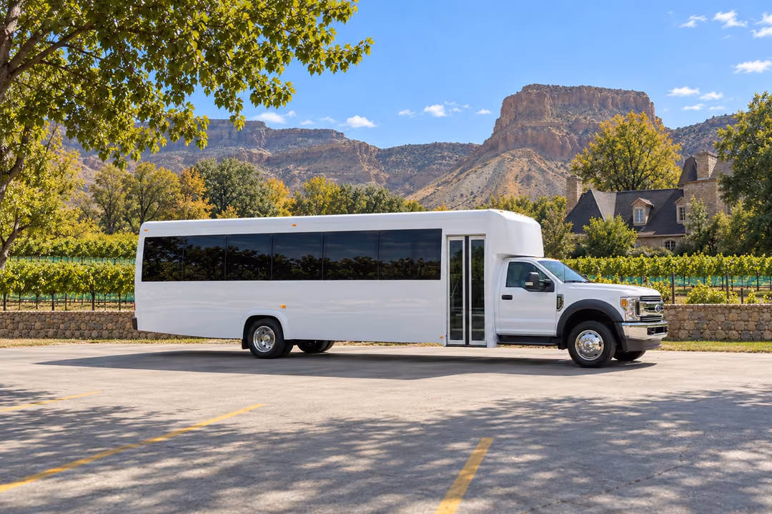 Grand Junction 30 passenger party bus rental exterior