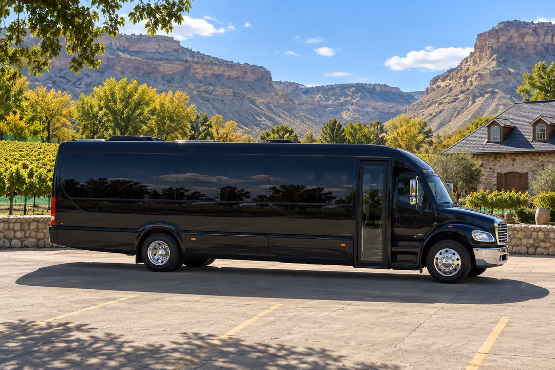 Grand Junction 40 passenger party bus rental exterior