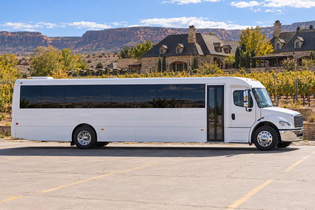 Grand Junction 50 passenger party bus rental exterior
