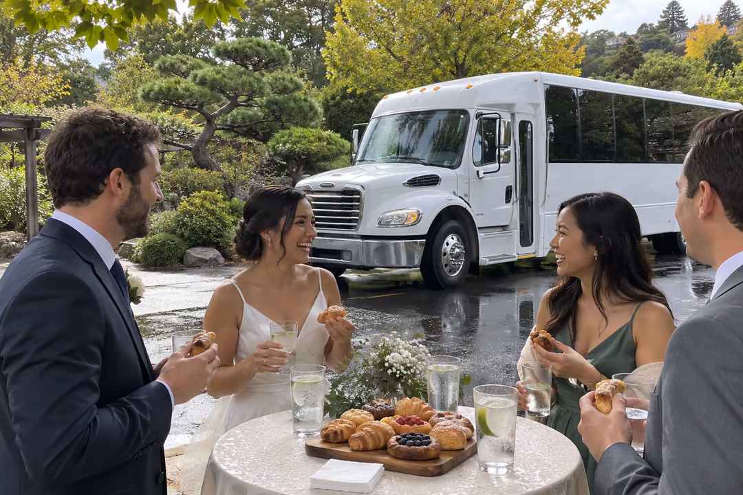 Hayward wedding party bus and shuttle rentals