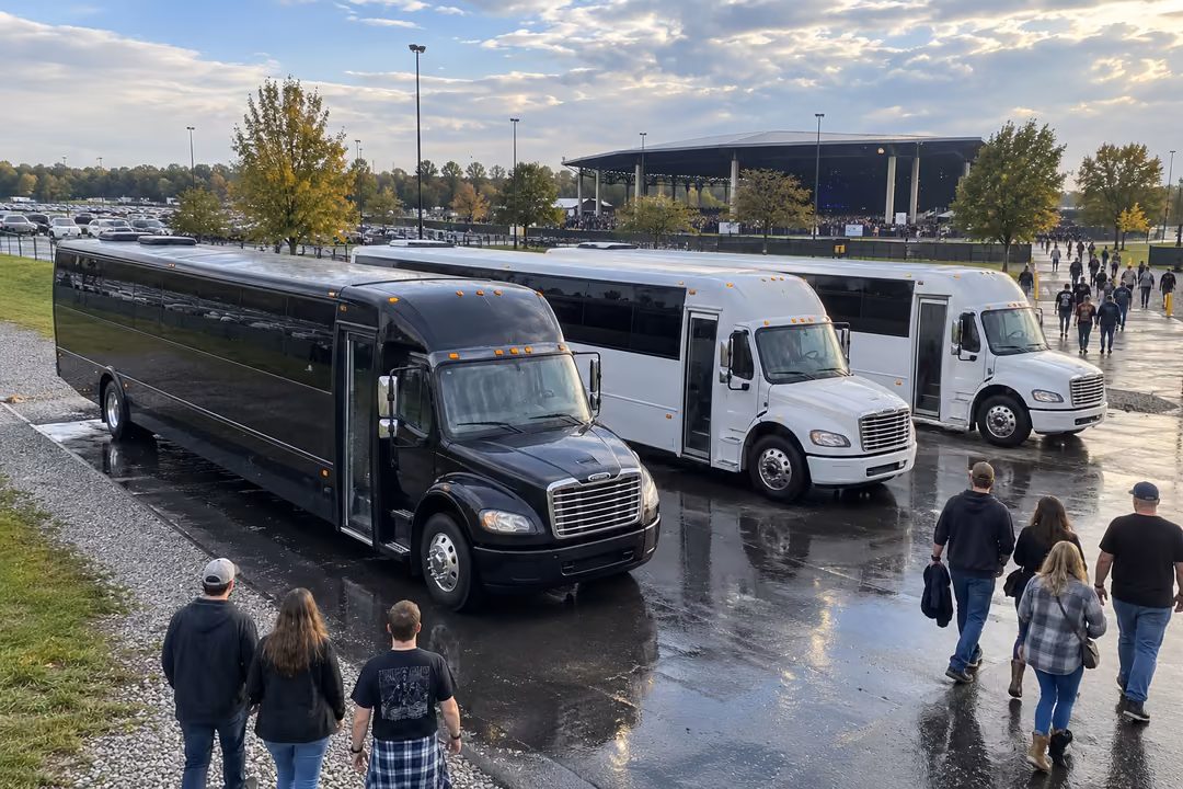 Indianapolis concert party buses to Ruoff Music center and Everwise Amphitheater