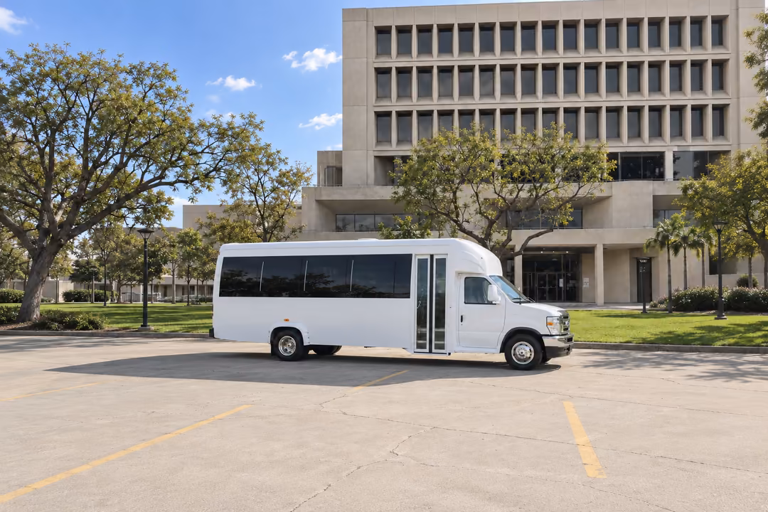 Inglewood 15 passenger party bus rental exterior