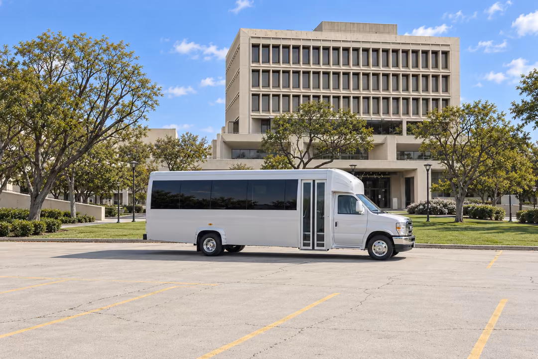Inglewood 18 passenger party bus rental exterior