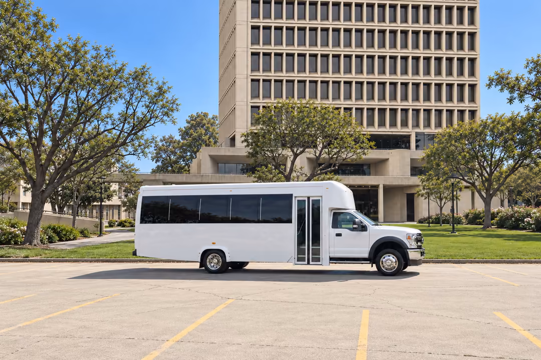 Inglewood 25 passenger party bus rental exterior