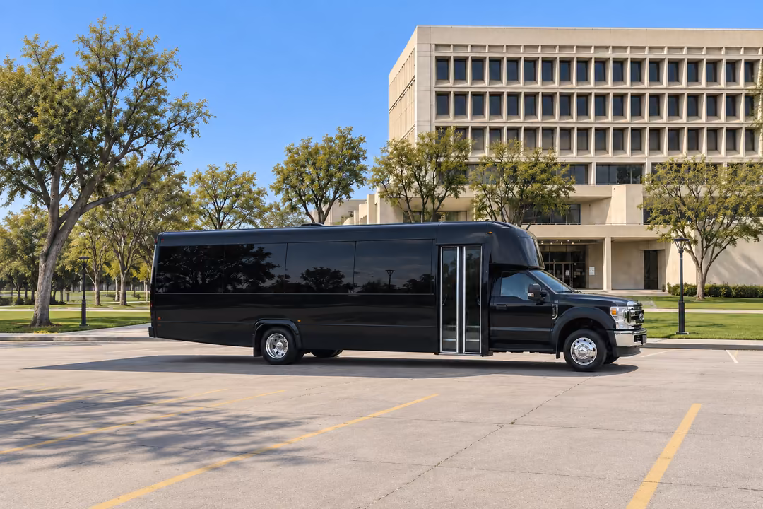 Inglewood 28 passenger party bus rental exterior
