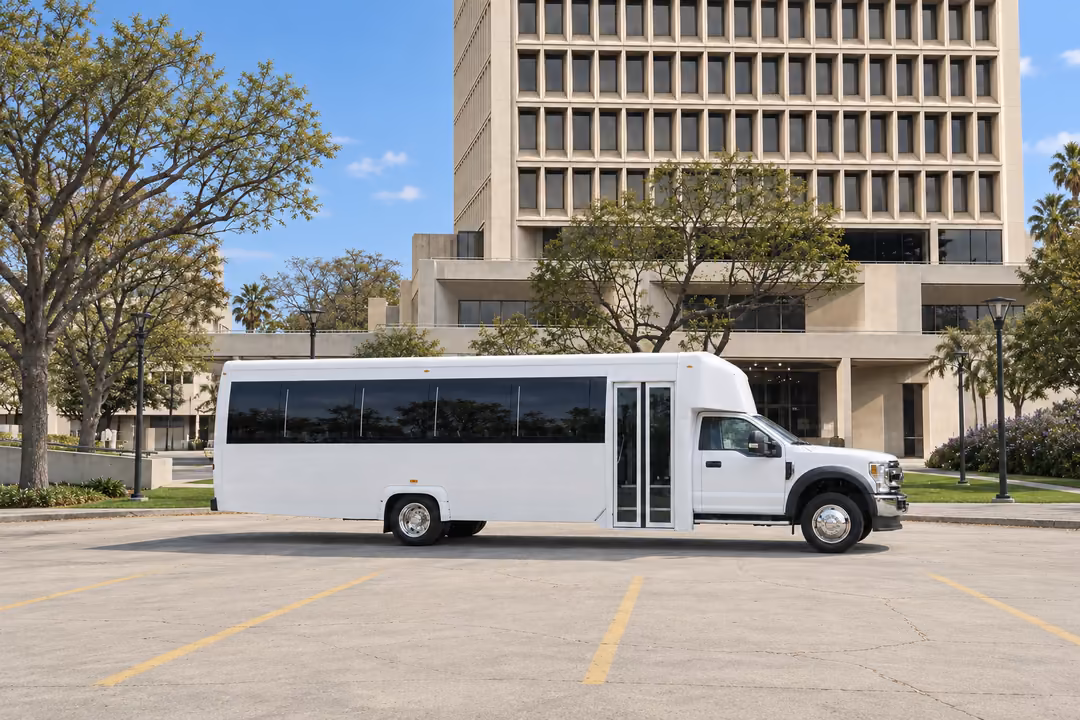 Inglewood 30 passenger party bus rental exterior