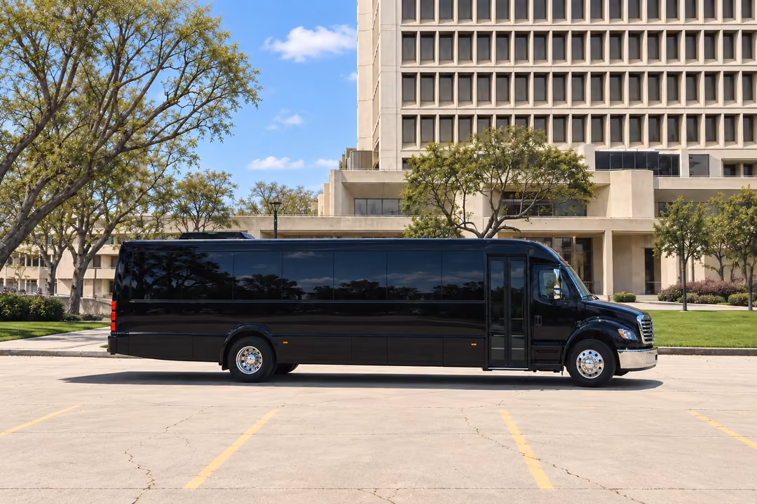 Inglewood 40 passenger party bus rental exterior