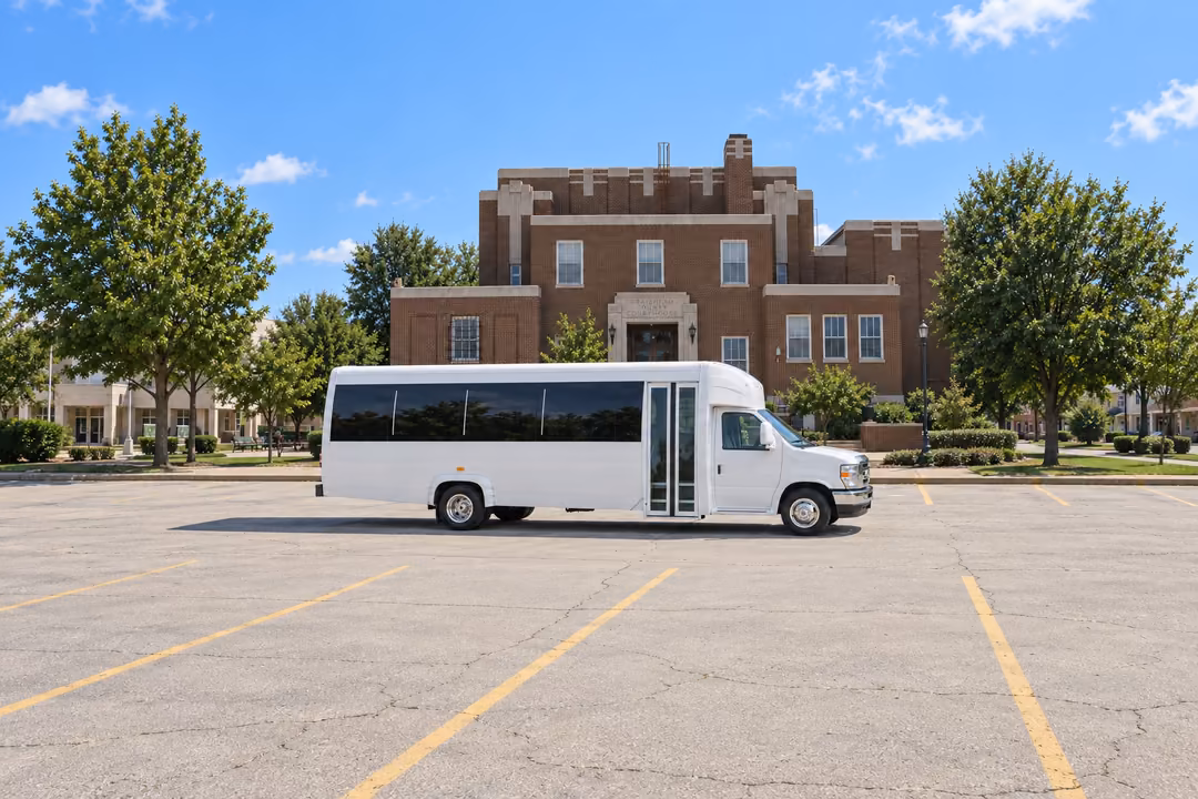 Jonesboro 15 passenger party bus rental exterior