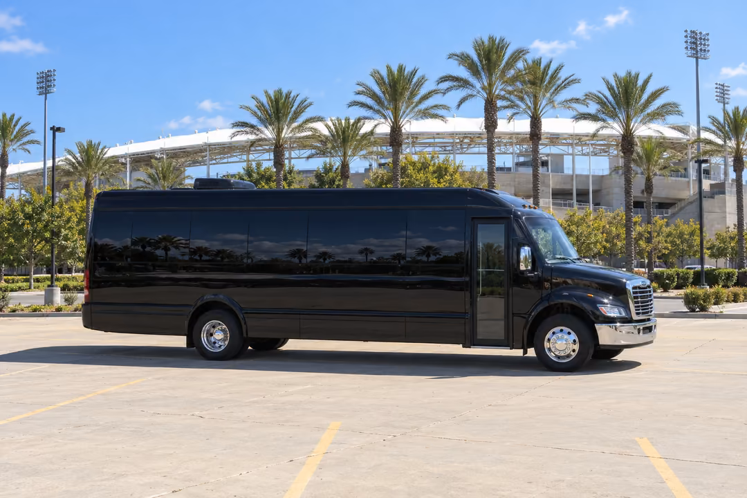 Lakewood CA 40 passenger party bus rental exterior