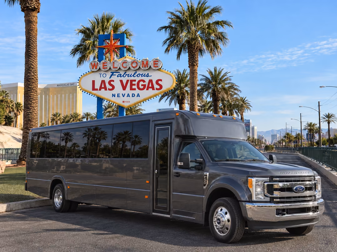 Las Vegas 20-30 passenger party bus rental exterior