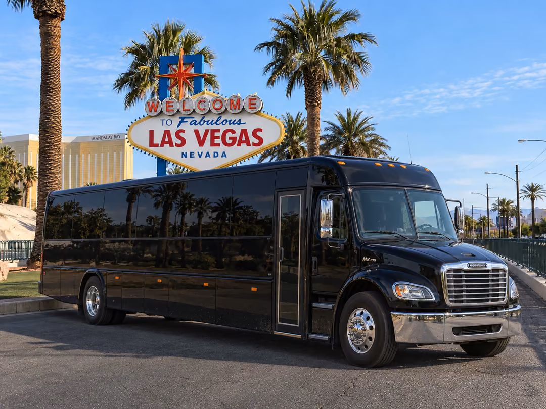 Las Vegas 40-50 passenger party bus rental exterior