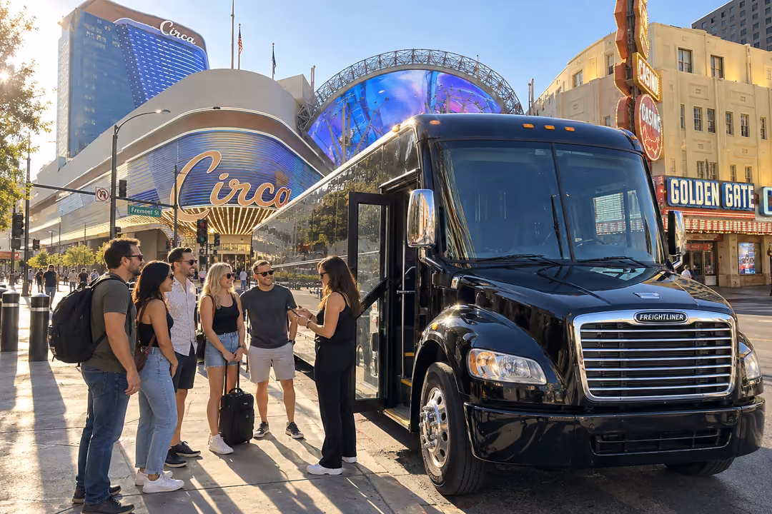 Las Vegas bachelor and bachelorette party buses