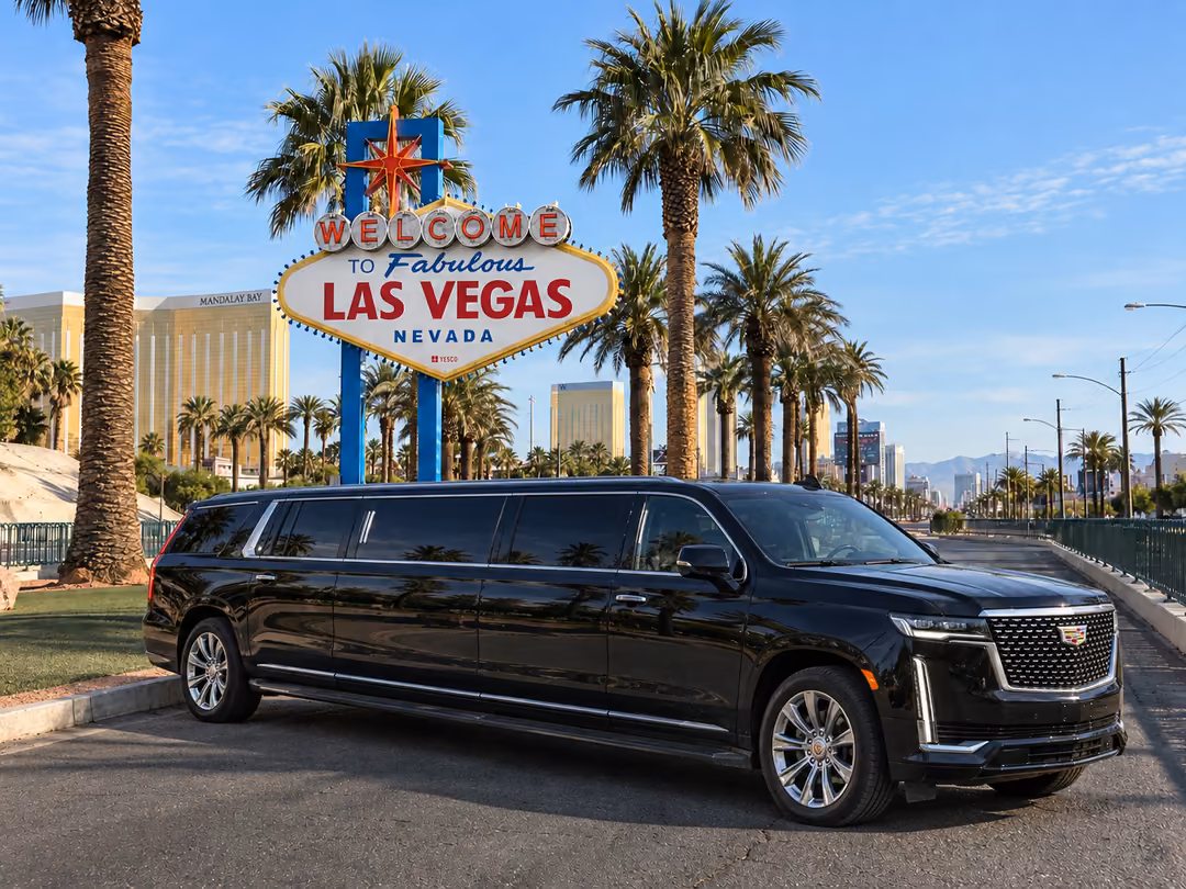 Las Vegas Escalade limo rental exterior