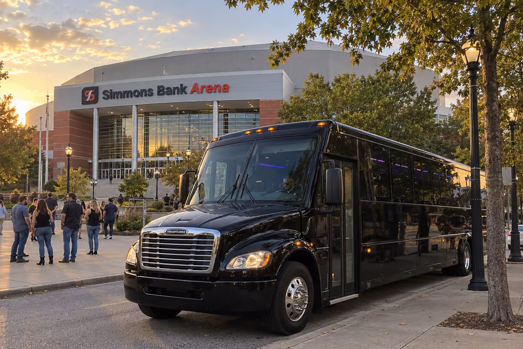 Little Rock concert and sporting event party bus rentals