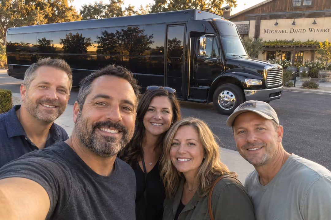 Lodi wine tour party buses from Stockton