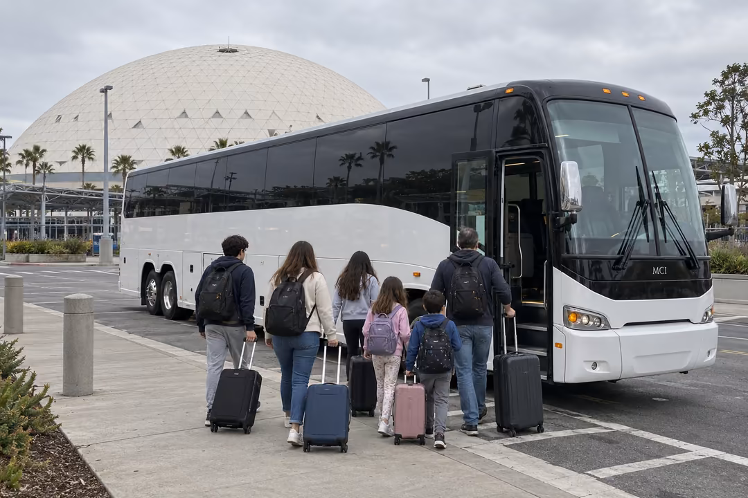 Long Beach cruise shuttle buses to the carnival terminal