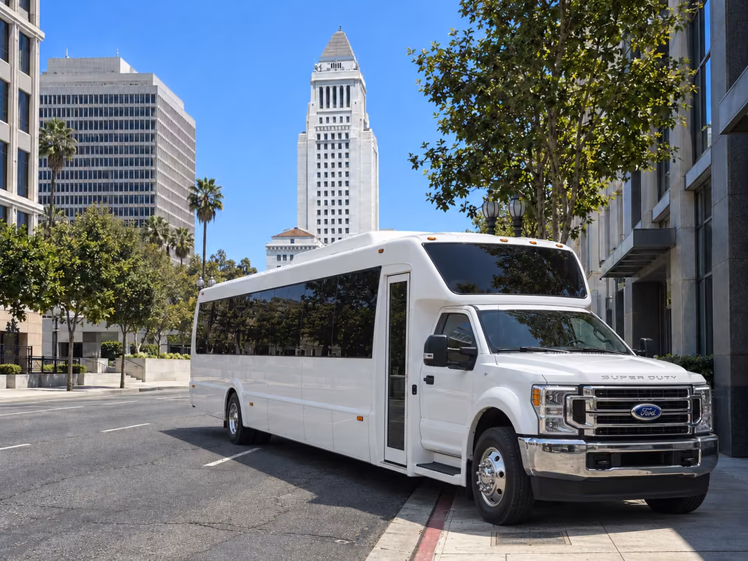 Los Angeles 15-35 passenger minibus rental exterior
