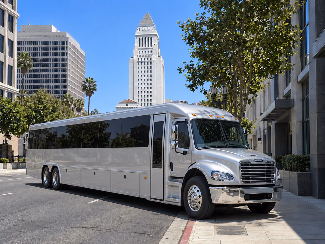 Los Angeles 30-40 passenger party bus rental exterior