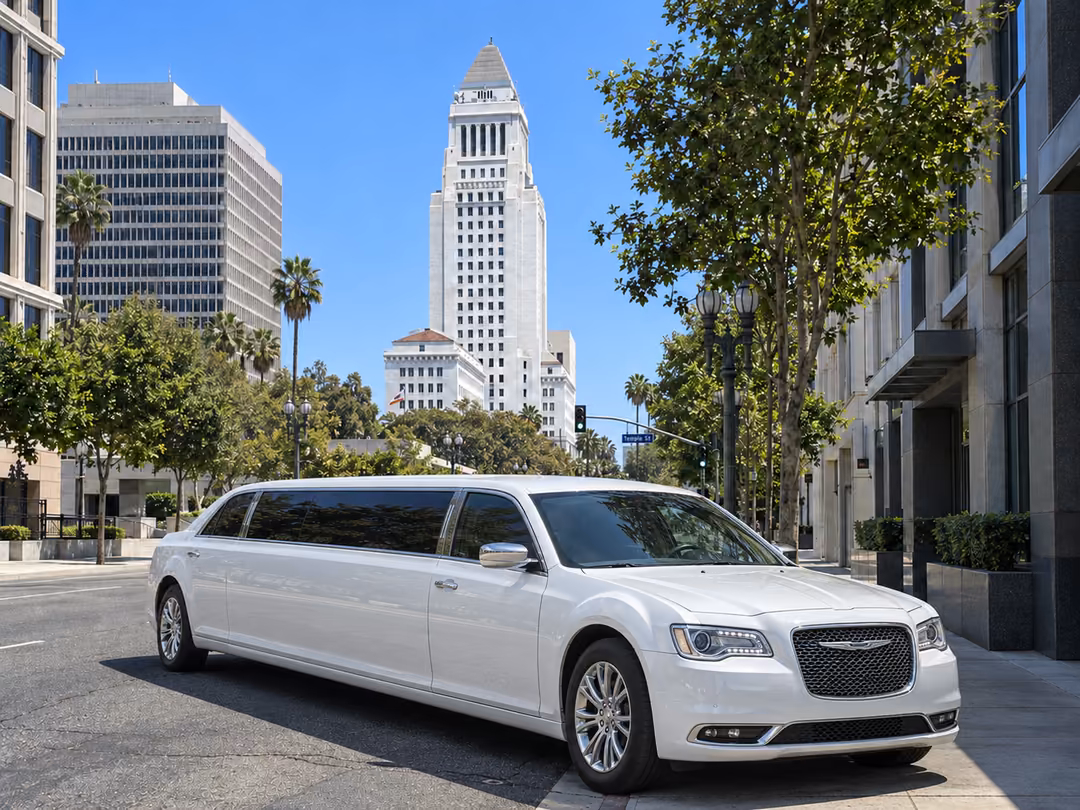 Los Angeles Chrysler limo rental exterior