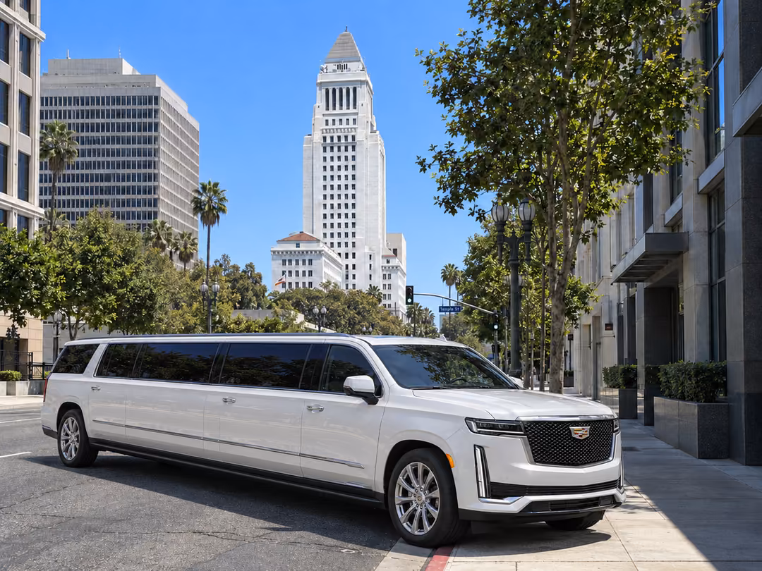 Los Angeles Escalade limo rental exterior