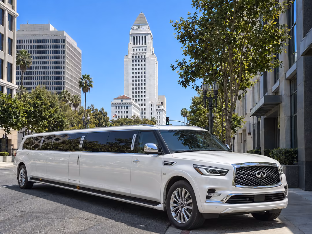 Los Angeles Infiniti limo rental exterior