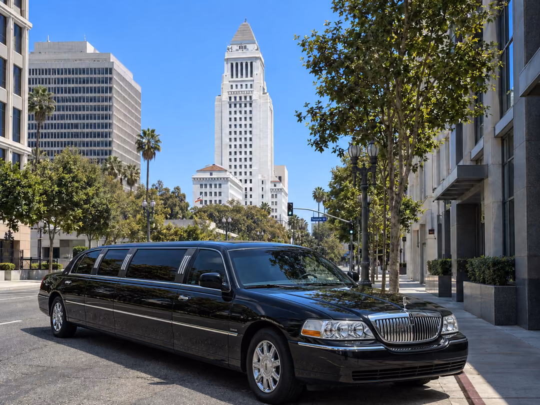 Los Angeles Lincoln stretch limo rental exterior