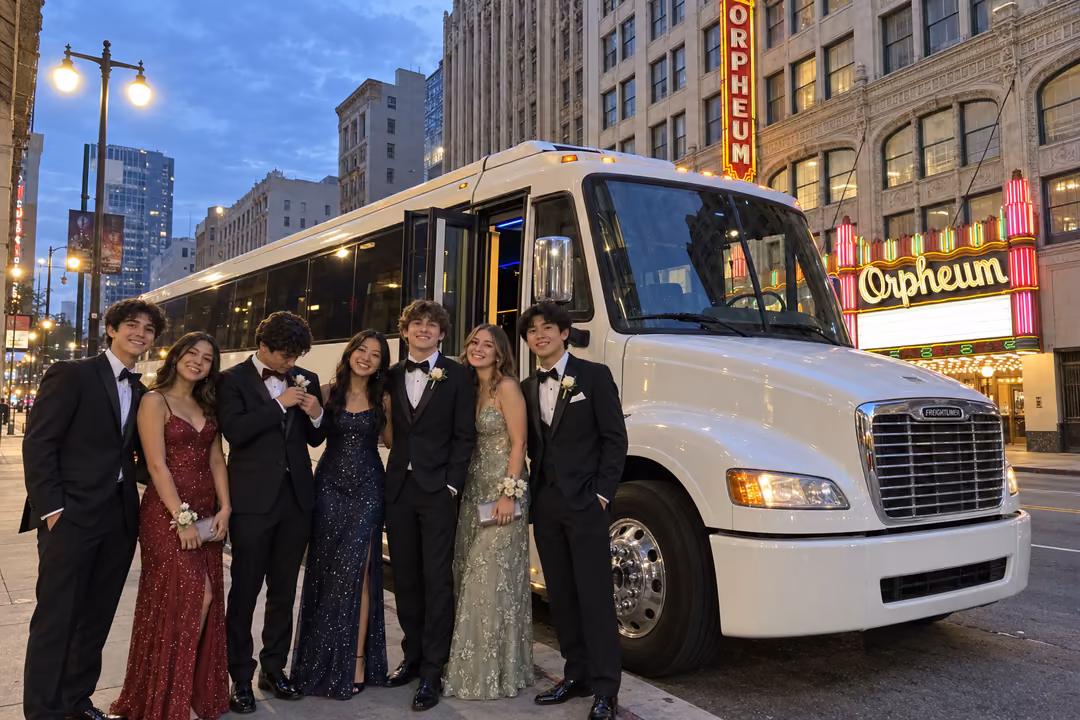Los Angeles prom quinceanera and birthday party buses