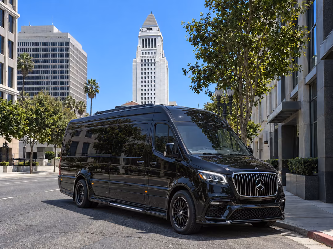 Los Angeles Sprinter limo rental exterior