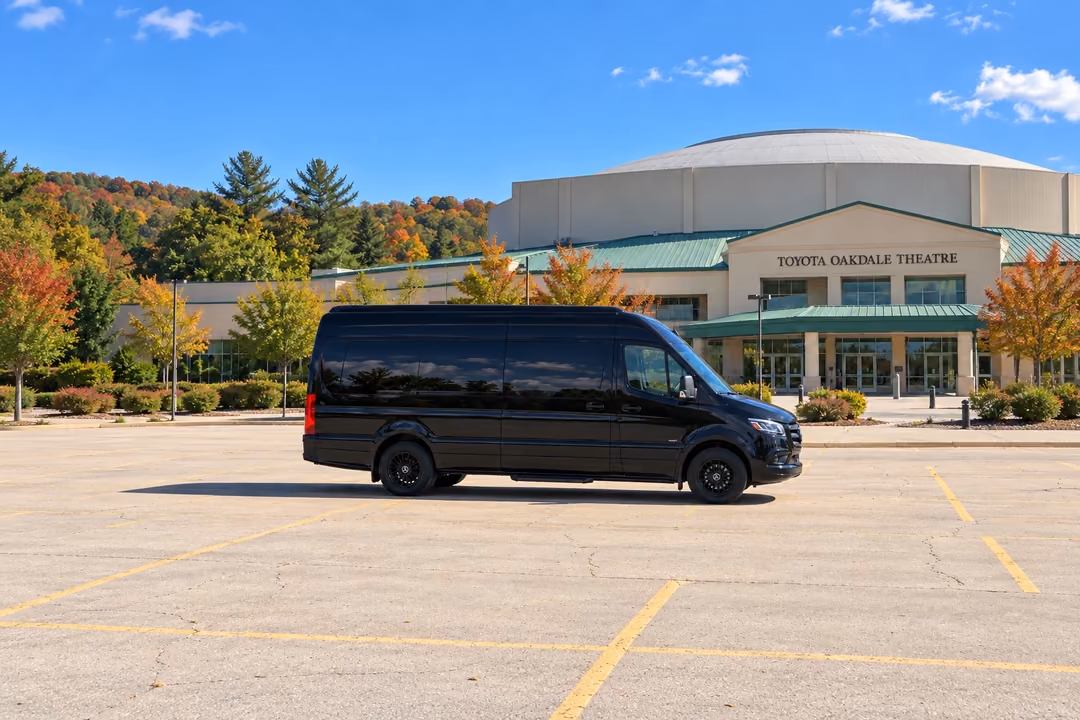 Middletown CT 14 passenger Sprinter limo rental exterior
