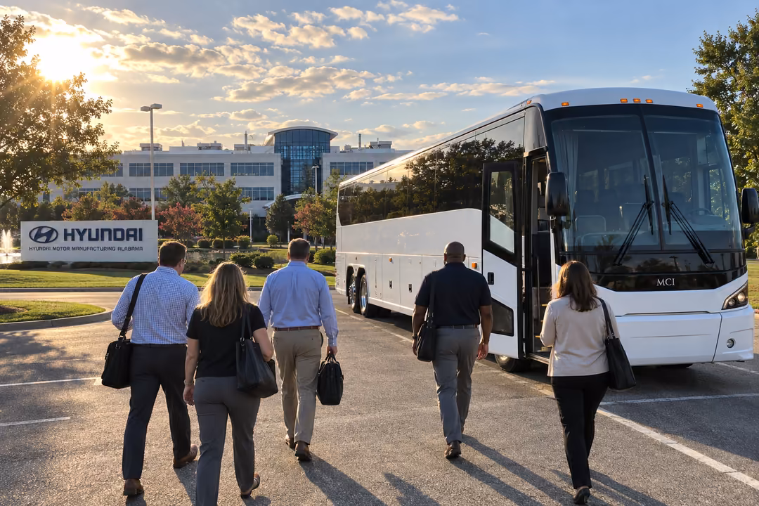 Montgomery corporate event buses and employee shuttles