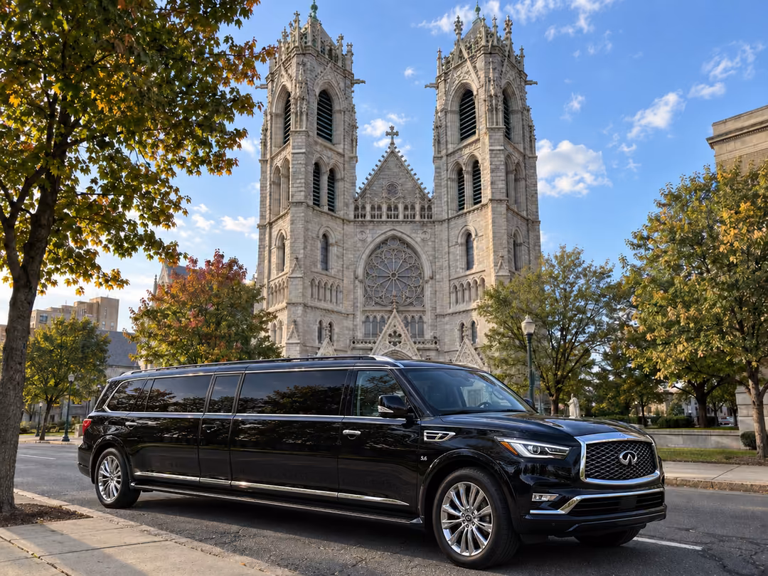Newark NJ Infiniti limo rental exterior