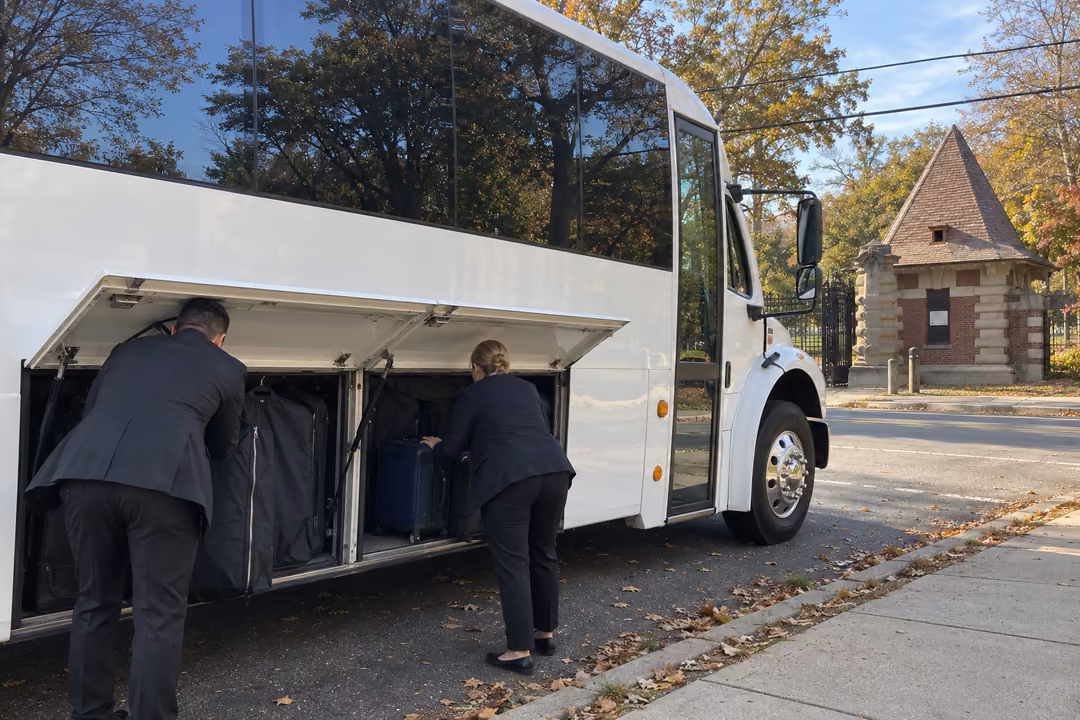 Newark NJ wedding party bus and shuttle rentals