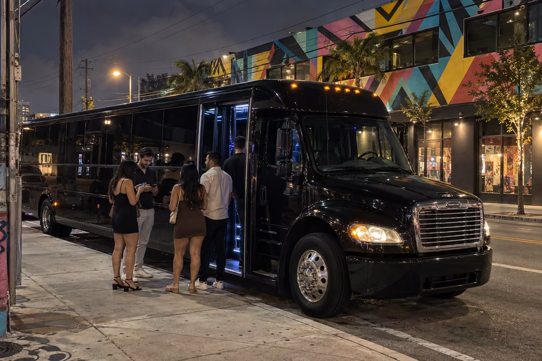 North Miami nightlife birthday and bachelorette party buses