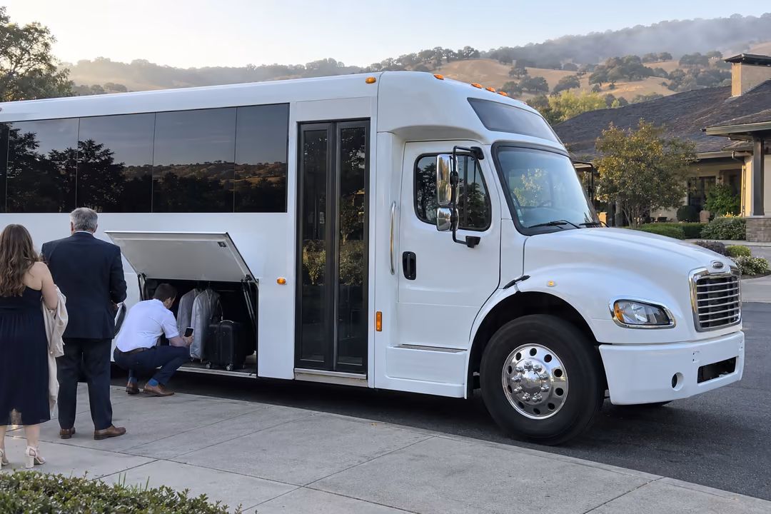 Novato wedding party bus rentals