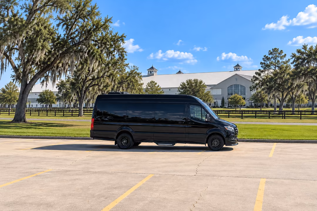 Ocala 14 passenger Sprinter limo rental exterior