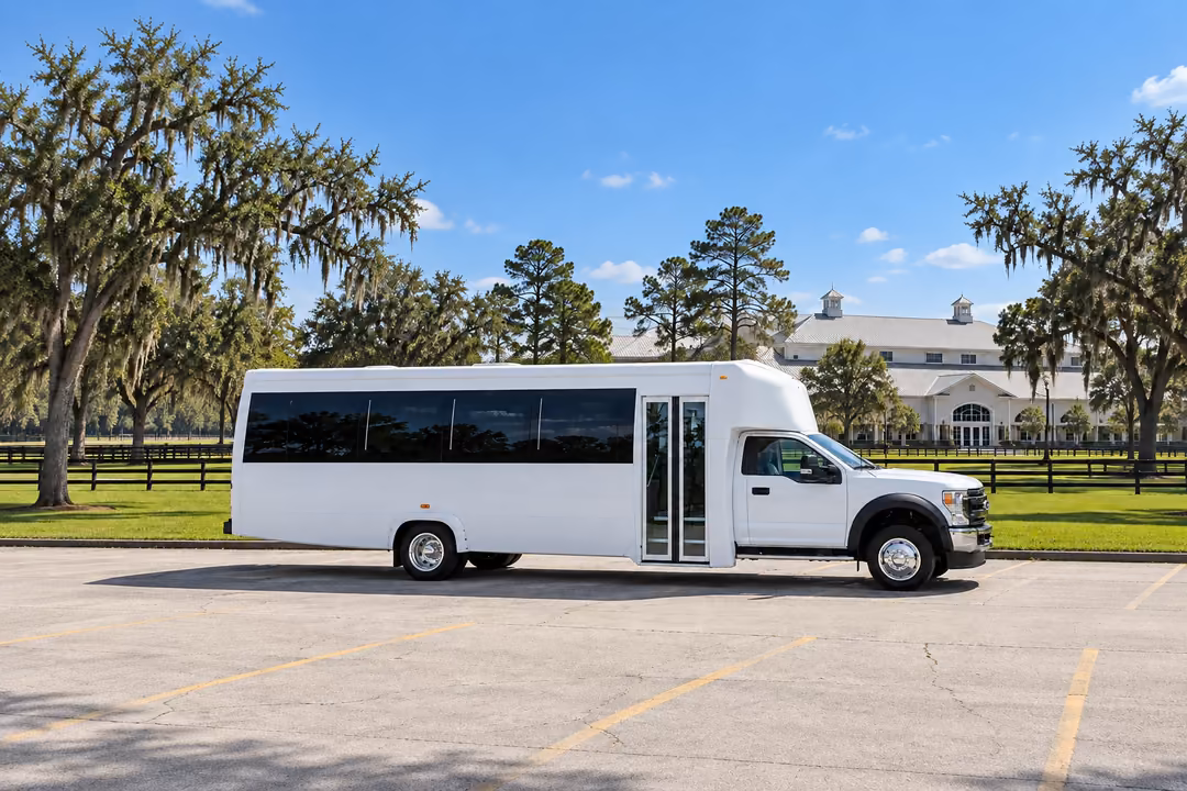 Ocala 30 passenger party bus rental exterior