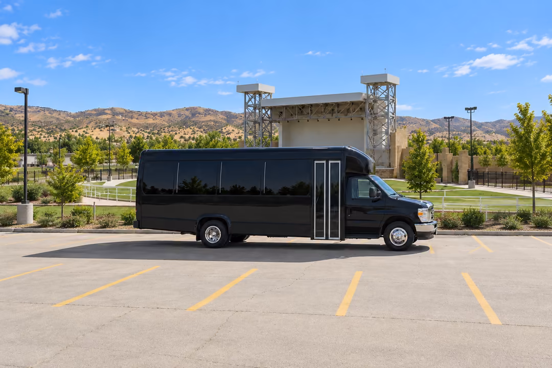 Palmdale 20 passenger party bus rental exterior