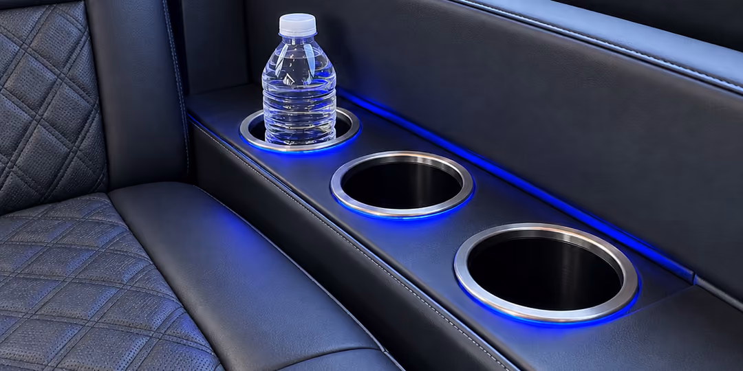 Party bus cup holders