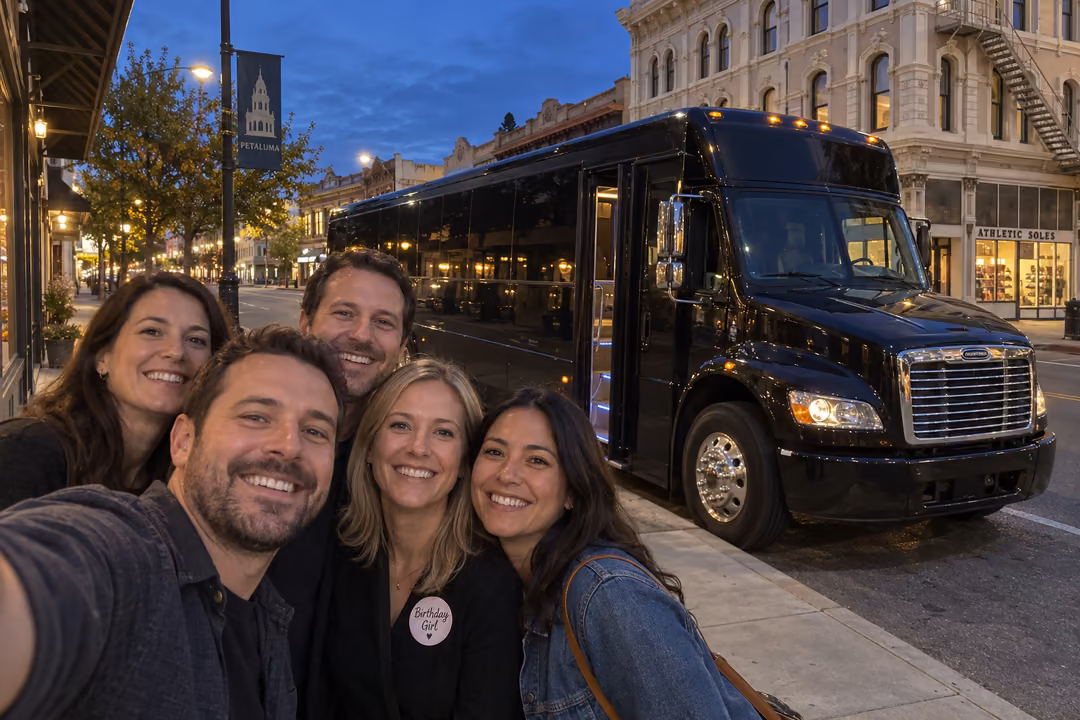 Party bus rentals for a night out in Novato