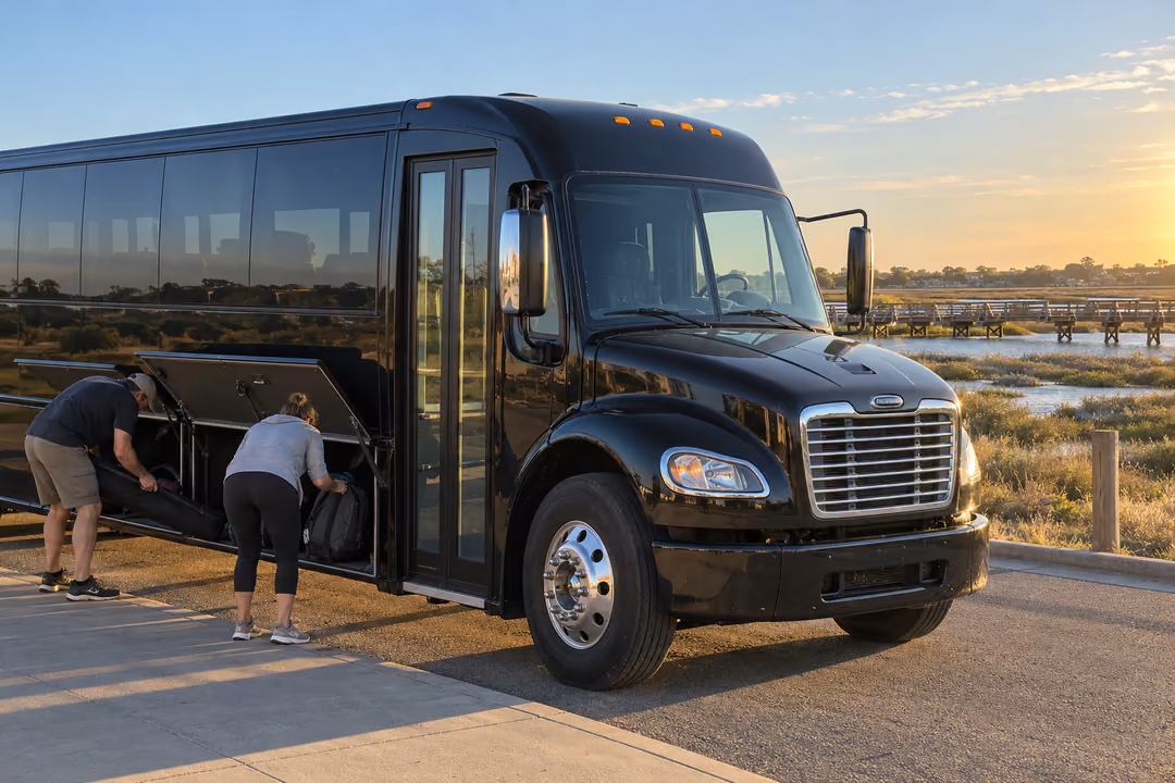 Party bus rentals for a night out in Surf City