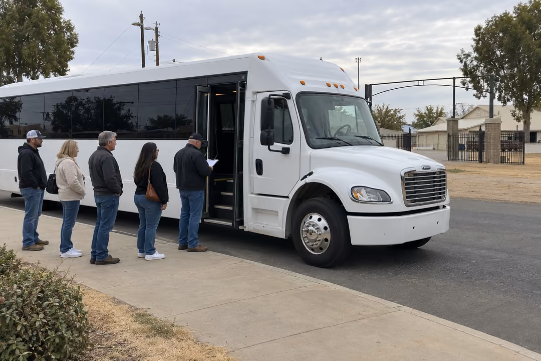 Party bus rentals for the Porterville Fair and downtown festivals