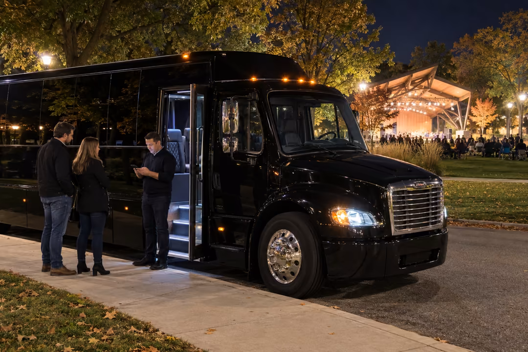 Party bus rentals for Wheaton concerts and festivals