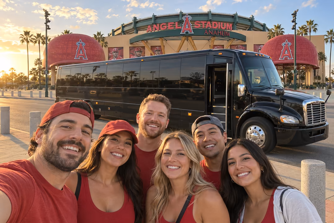 Party bus rentals to sporting events near Lakewood CA