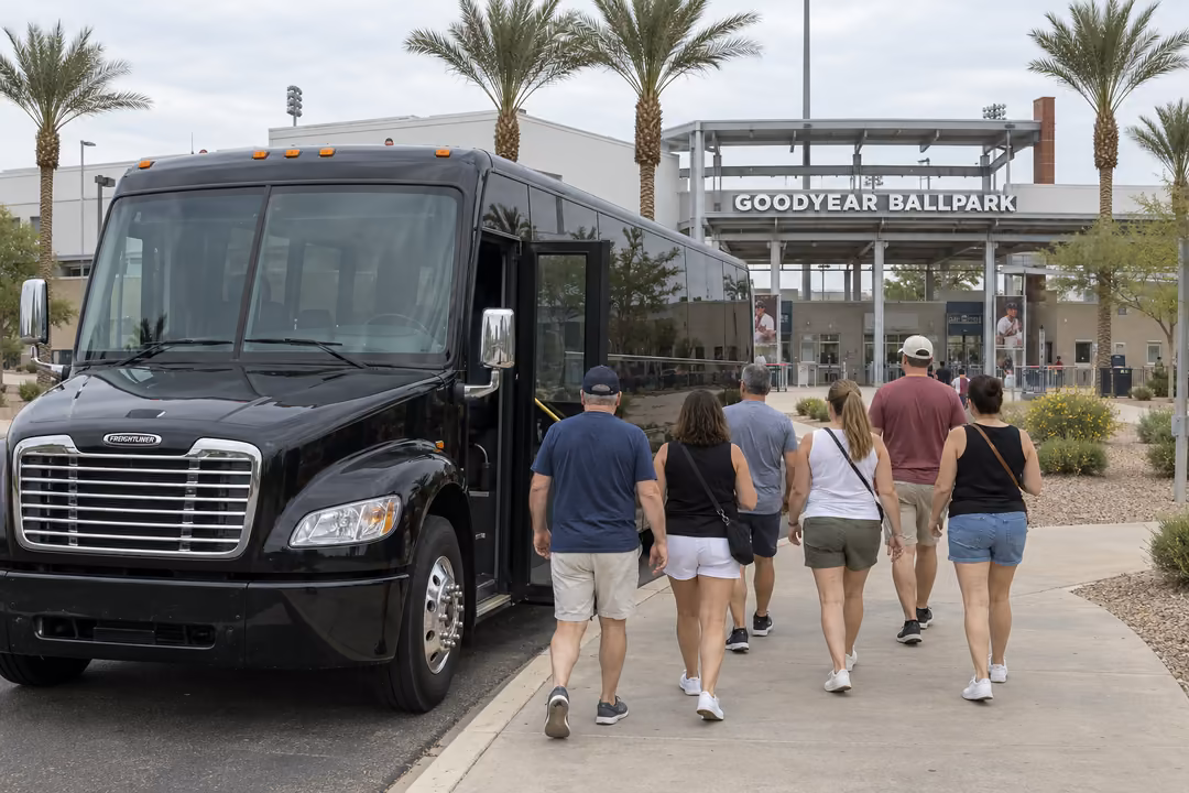 Party bus rentals to spring training NASCAR weekends and Cardinals games