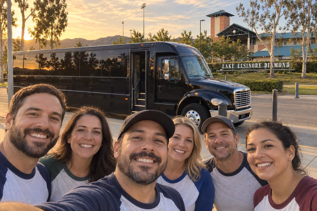 Party bus rentals to Storm games and sporting events in Lake Elsinore