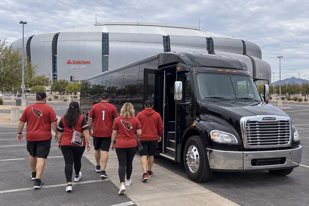 Party buses to Cardinals Diamondbacks and Wildcats games