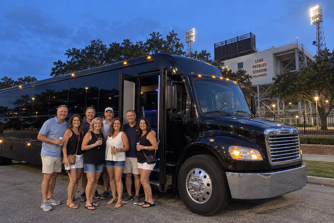 Party buses to Jaguars games the Senior Bowl and away games
